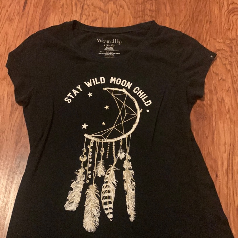 Black graphic shirt